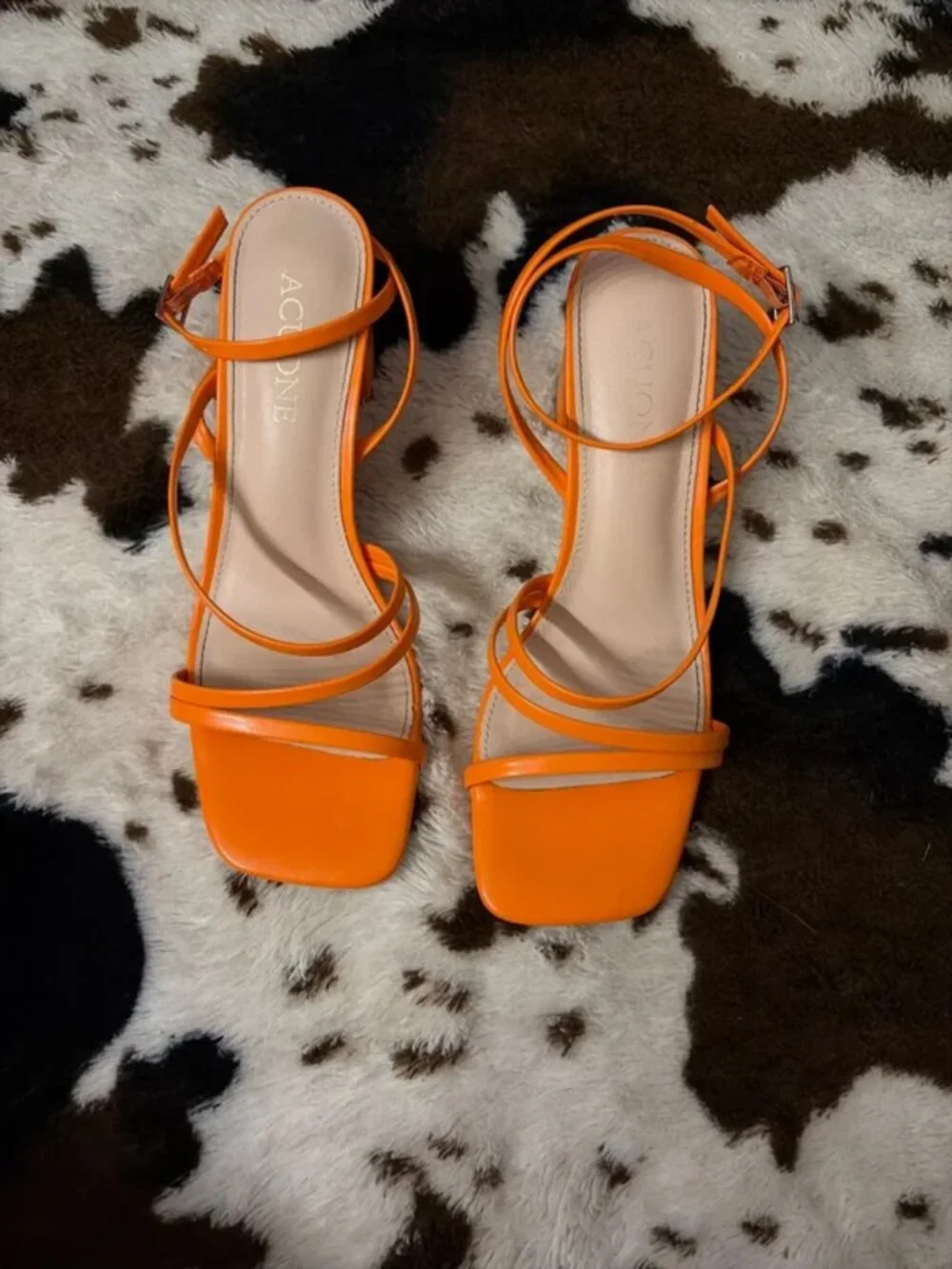 orange heels